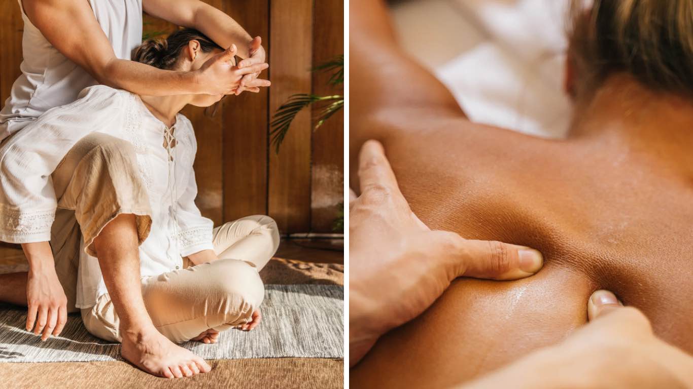 Masaje tradicional tailandés y masaje con aceite realizados en camilla en Prime Thai Massage